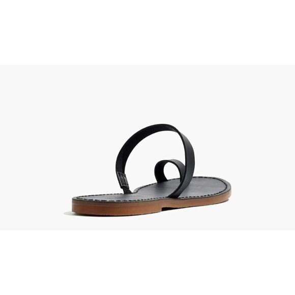 Madewell The Boardwalk Double Strap Slide Sandal Black Size 7.5 - Picture 2 of 8